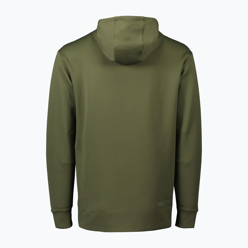 Férfi trekking pulóver POC Poise Hoodie epidote green 5