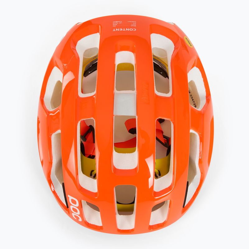 POC Octal MIPS fluoreszkáló narancssárga avip kerékpáros sisak 6