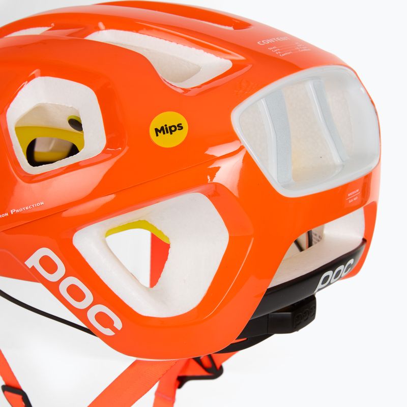 POC Octal MIPS fluoreszkáló narancssárga avip kerékpáros sisak 7