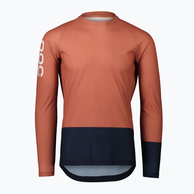 Férfi kerékpáros hosszú ujjú POC MTB Pure himalayan salt/turmaline navy