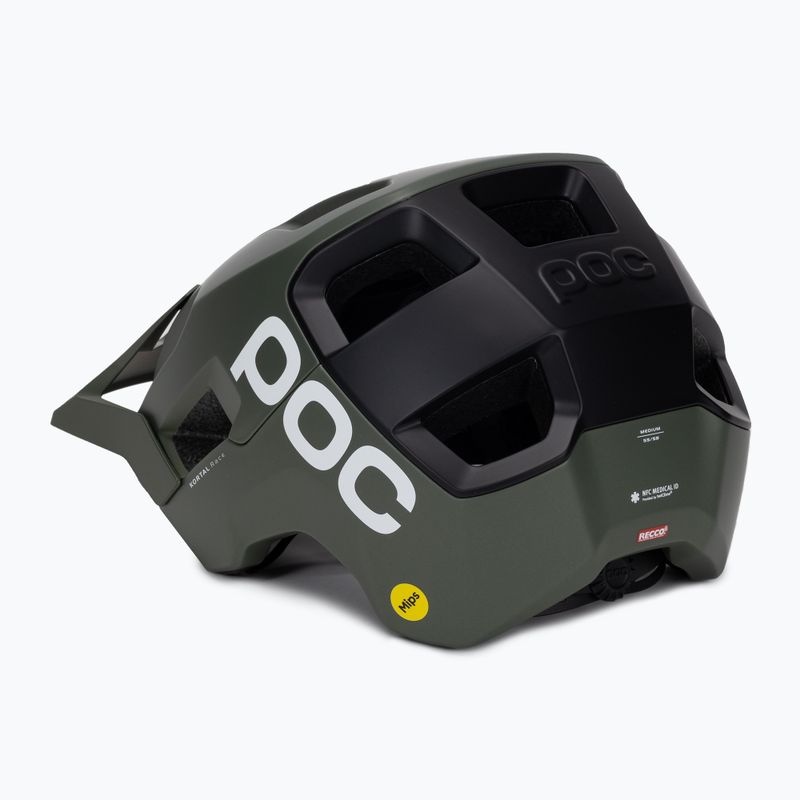 Kerékpáros sisak POC Kortal Race MIPS epidote green/uranium black metallic/matt 4