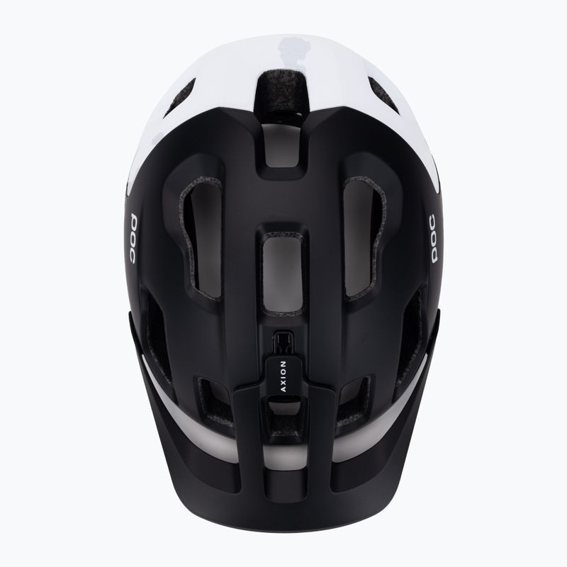 Kerékpáros sisak POC Axion Race MIPS uranium black matt/hydrogen white 6