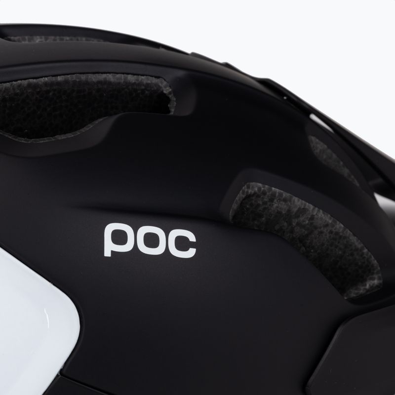 Kerékpáros sisak POC Axion Race MIPS uranium black matt/hydrogen white 7