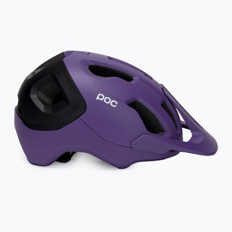 Kerékpáros sisak POC Axion Race MIPS sapphire purple/uranium black metallic/matt 3