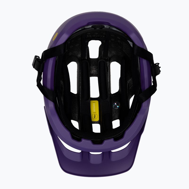 Kerékpáros sisak POC Axion Race MIPS sapphire purple/uranium black metallic/matt 5