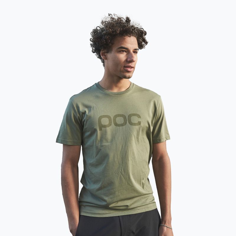 Trekking póló POC 61602 Tee epidote green