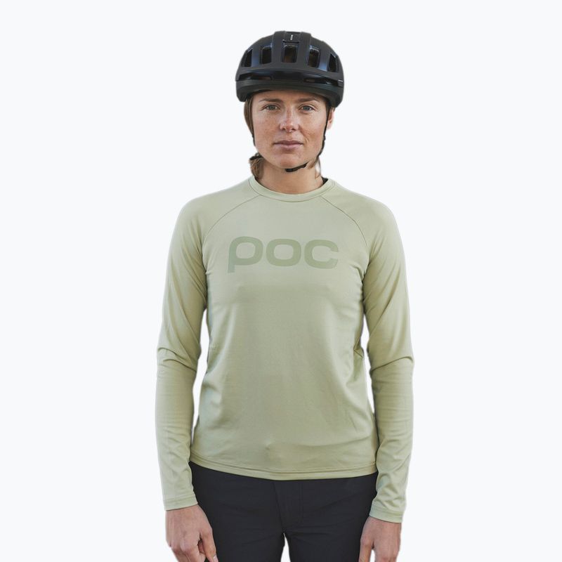 Női kerékpáros hosszú ujjú POC Reform Enduro Jersey prehnite green