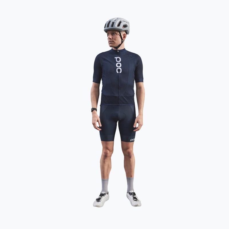 Férfi kerékpáros mez POC Essential Road Logo turmaline navy