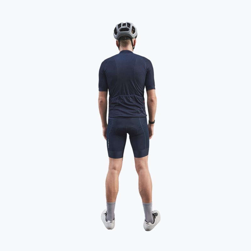 Férfi kerékpáros mez POC Essential Road Logo turmaline navy 3