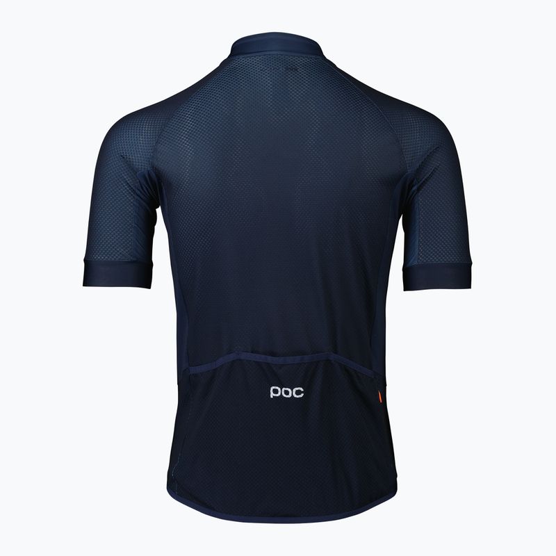 Férfi kerékpáros mez POC Essential Road Logo turmaline navy 7