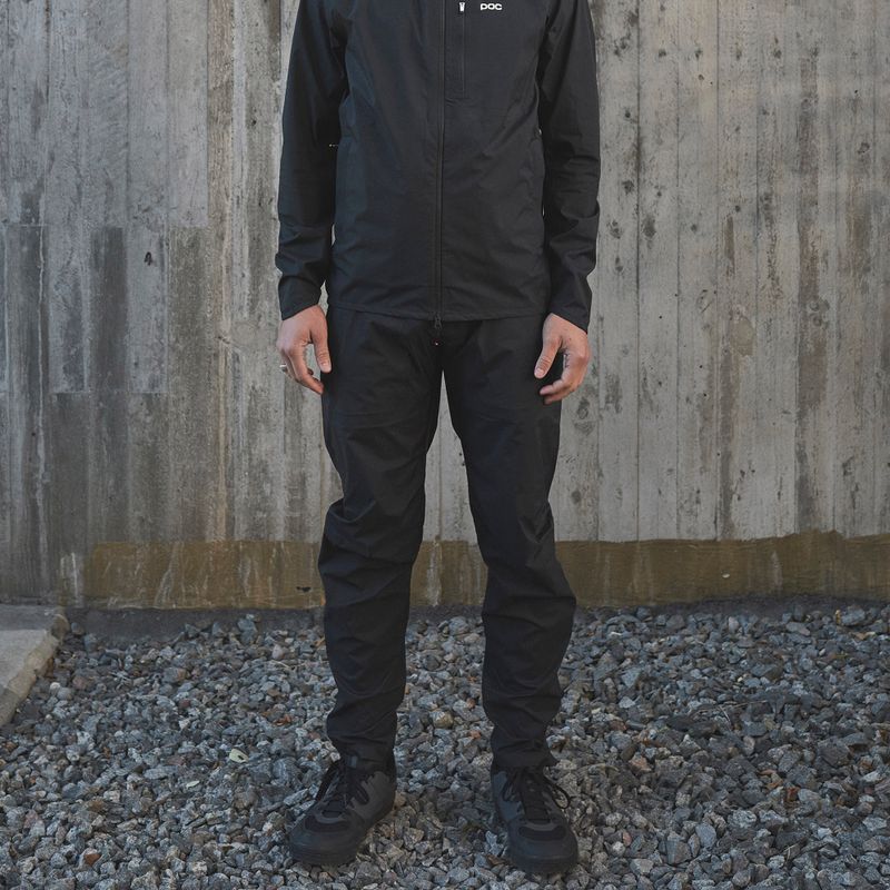 Férfi kerékpáros nadrág POC Motion Rain uranium black 8