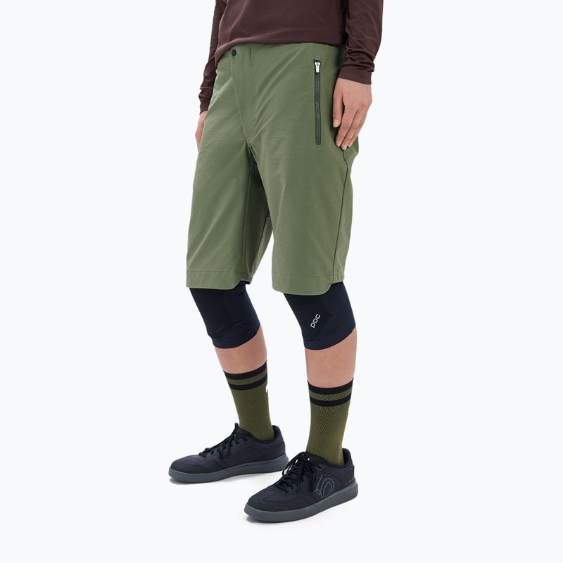 Női kerékpáros rövidnadrág POC Essential Enduro epidote green