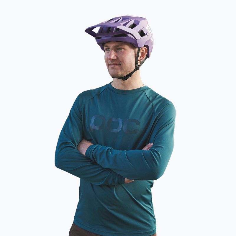 Férfi kerékpáros hosszú ujjú POC Reform Enduro Jersey dioptase blue