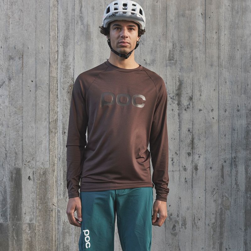 Férfi kerékpáros hosszú ujjú POC Reform Enduro Jersey axinite brown 5