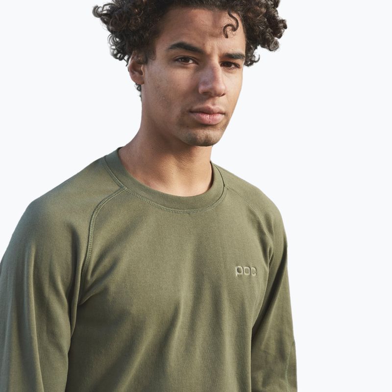 Férfi trekking pulóver POC Poise Crew epidote green 3