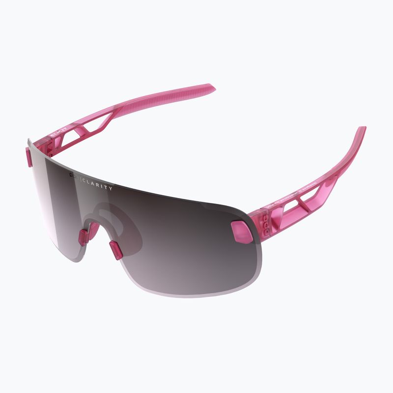 Kerékpáros szemüveg POC Elicit actinium pink translucent/clarity road silver