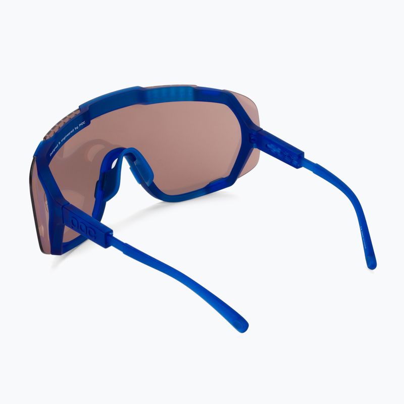 Kerékpáros szemüveg POC Devour opal blue translucent/clarity trail silver 3