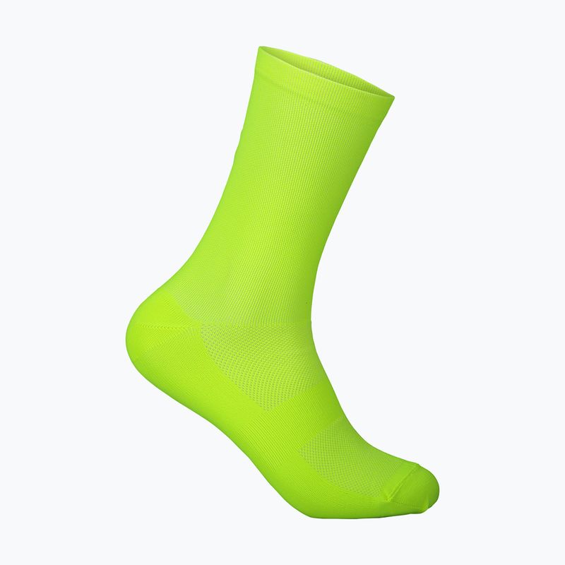 POC Fluo Sock Mid fluoreszkáló sárga/zöld kerékpáros zokni 5