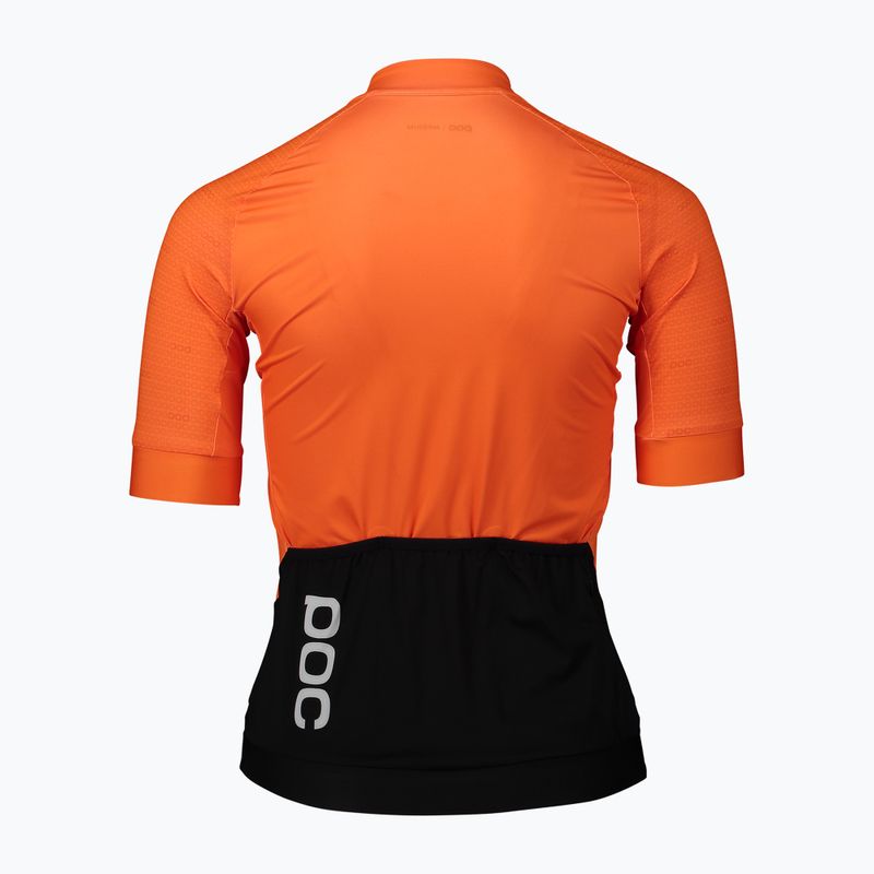 Női kerékpáros mez POC Essential Road zink orange 7