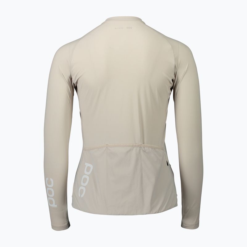 Női kerékpáros hosszú ujjú POC Essential Road light sandstone beige 2