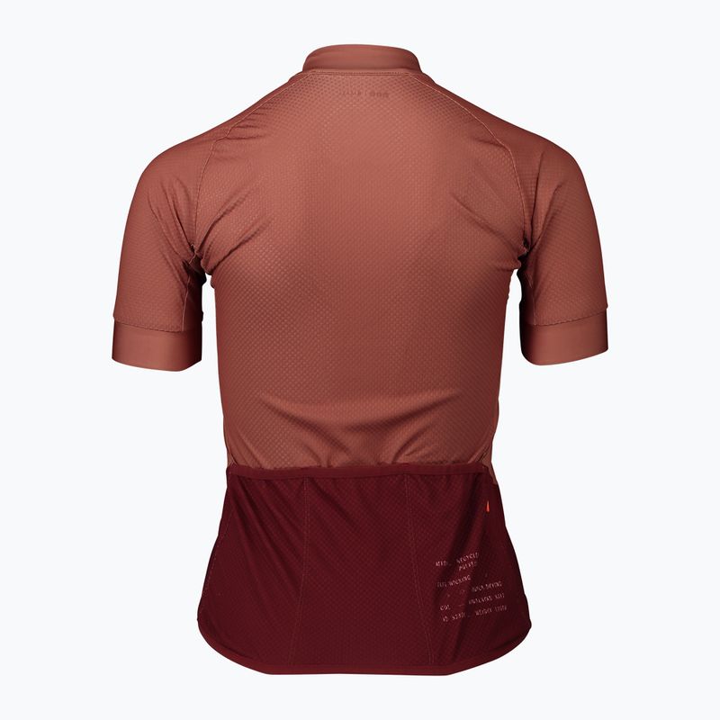 Női kerékpáros mez POC Essential Road Logo himalayan salt/garnet red 6
