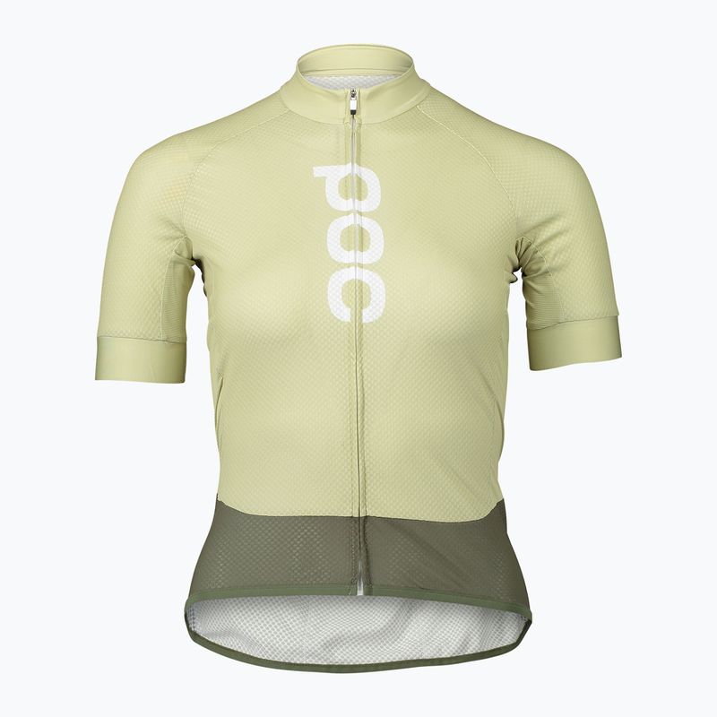 Női kerékpáros mez POC Essential Road Logo prehnite green/epidote green 5