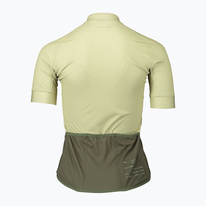 Női kerékpáros mez POC Essential Road Logo prehnite green/epidote green 6