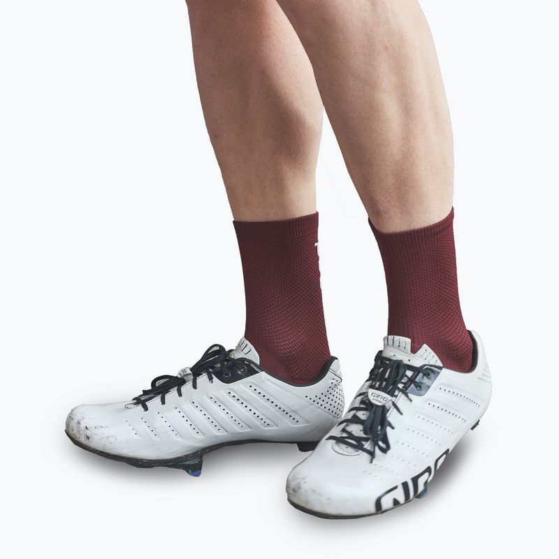 Kerékpáros zokni POC Seize Short garnet red 2
