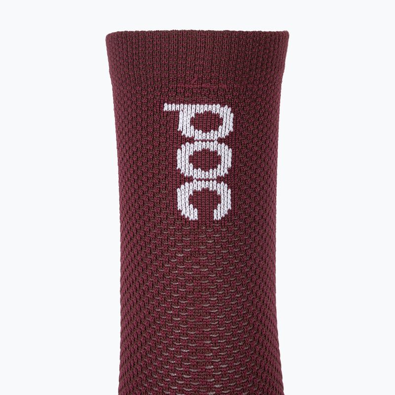 Kerékpáros zokni POC Seize Short garnet red 5