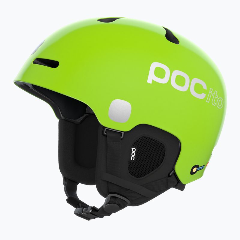 Gyermek síbukósisakok POC POCito Fornix MIPS fluorescent yellow/green 9