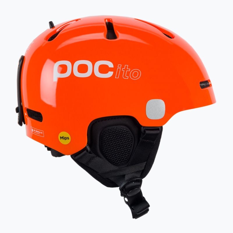 Gyermek síbukósisakok POC POCito Fornix MIPS fluorescent orange 4