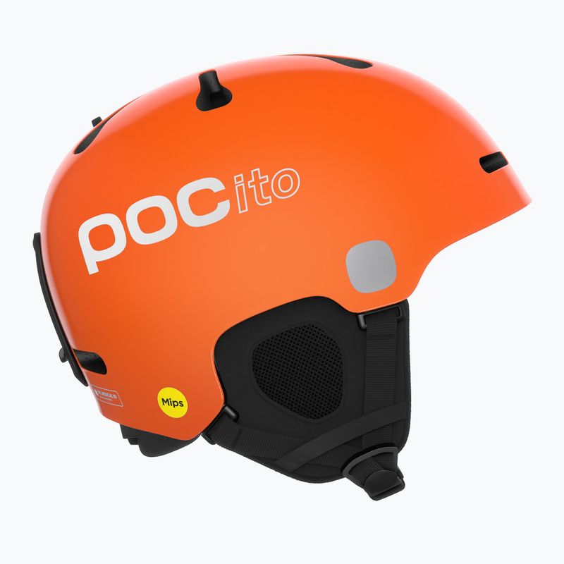 Gyermek síbukósisakok POC POCito Fornix MIPS fluorescent orange 11