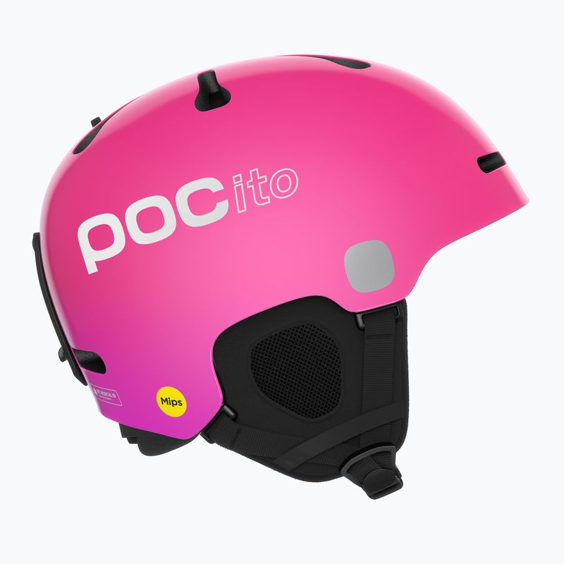 Gyermek síbukósisakok POC POCito Fornix MIPS fluorescent pink 11