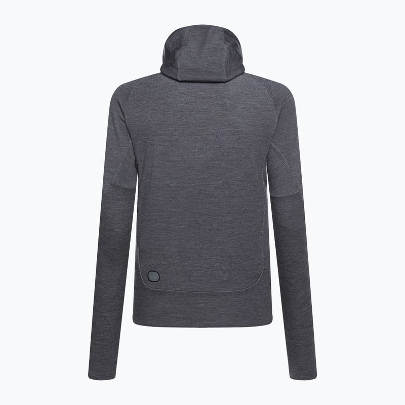 Férfi trekking pulóver POC Merino Zip Hood sylvanite grey melange 2