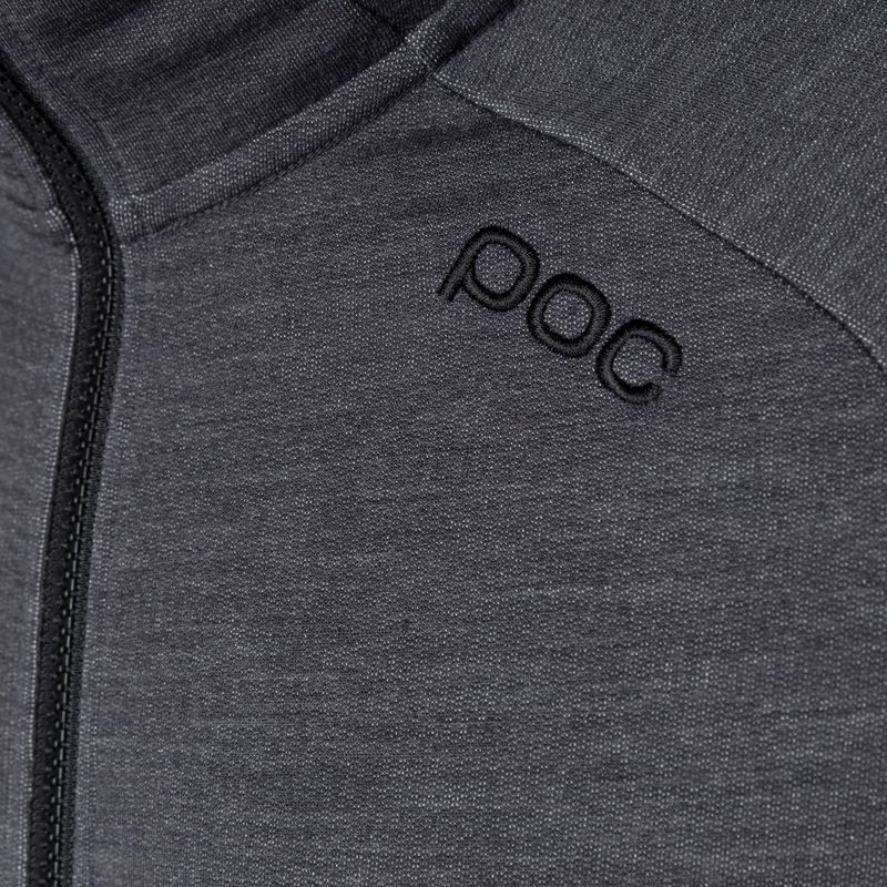 Férfi trekking pulóver POC Merino Zip Hood sylvanite grey melange 3