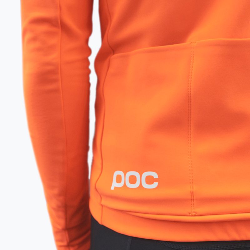 Férfi kerékpáros hosszú ujjú POC Radiant Jersey zink orange 4