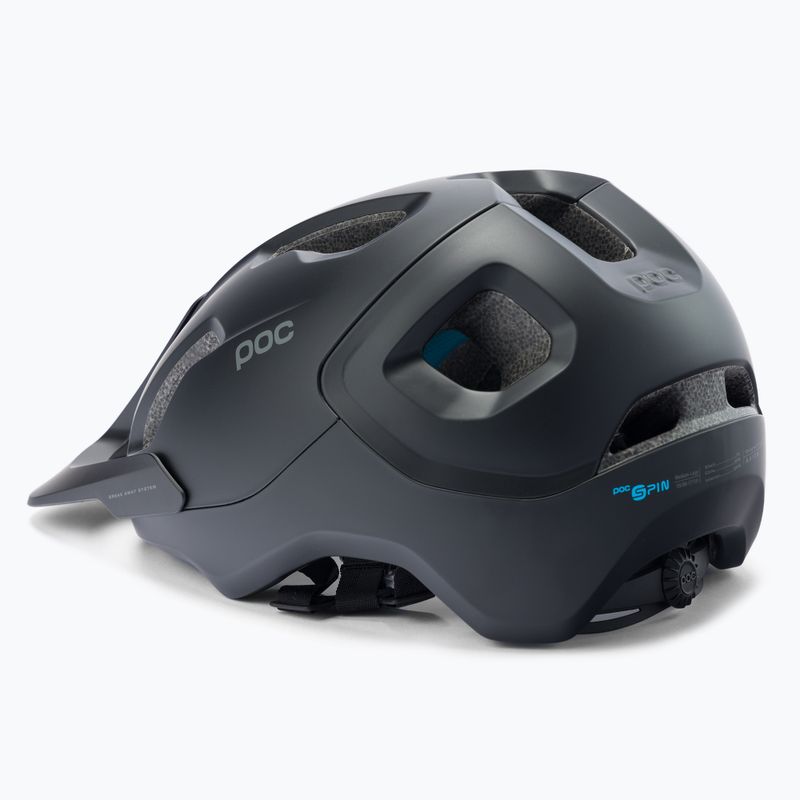 Kerékpáros sisak POC Axion SPIN uranium black matt 4