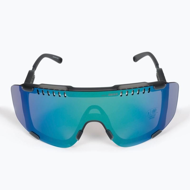 Kerékpáros szemüveg POC Devour uranium black/grey/deep green mirror 3