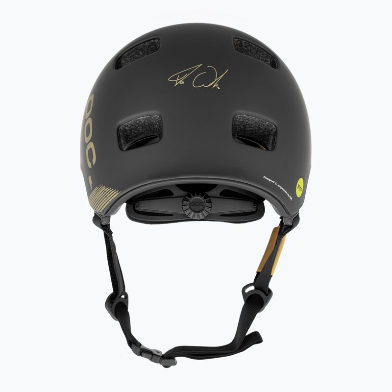 Kerékpáros sisak POC Crane MIPS Fabio Ed. uranium black matt/gold 3