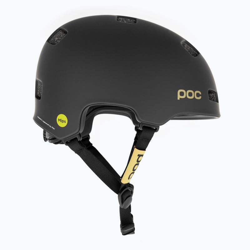 Kerékpáros sisak POC Crane MIPS Fabio Ed. uranium black matt/gold 4