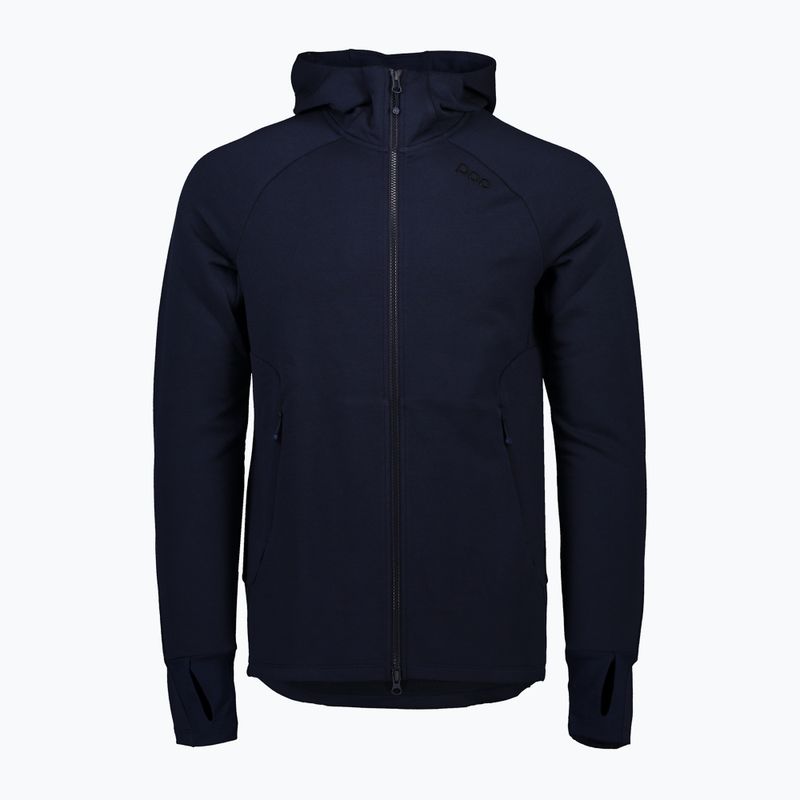 Férfi trekking pulóver POC Merino Zip Hood turmaline navy