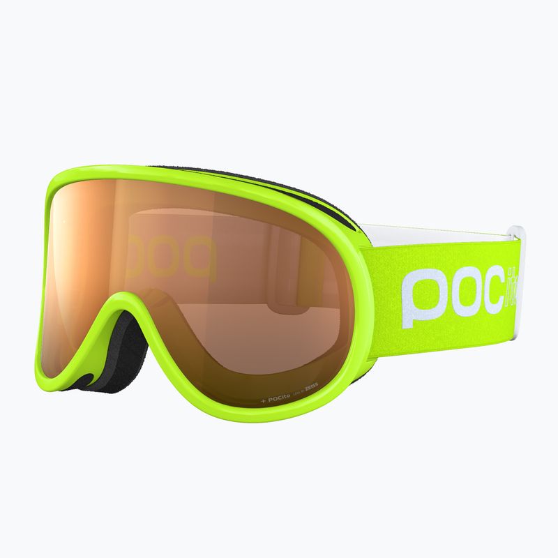 Gyermek síszemüveg POC POCito Retina fluorescent yellow/green