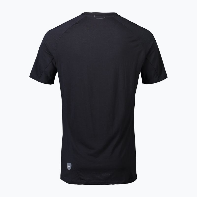 Férfi kerékpáros mez POC Light Merino uranium black 2