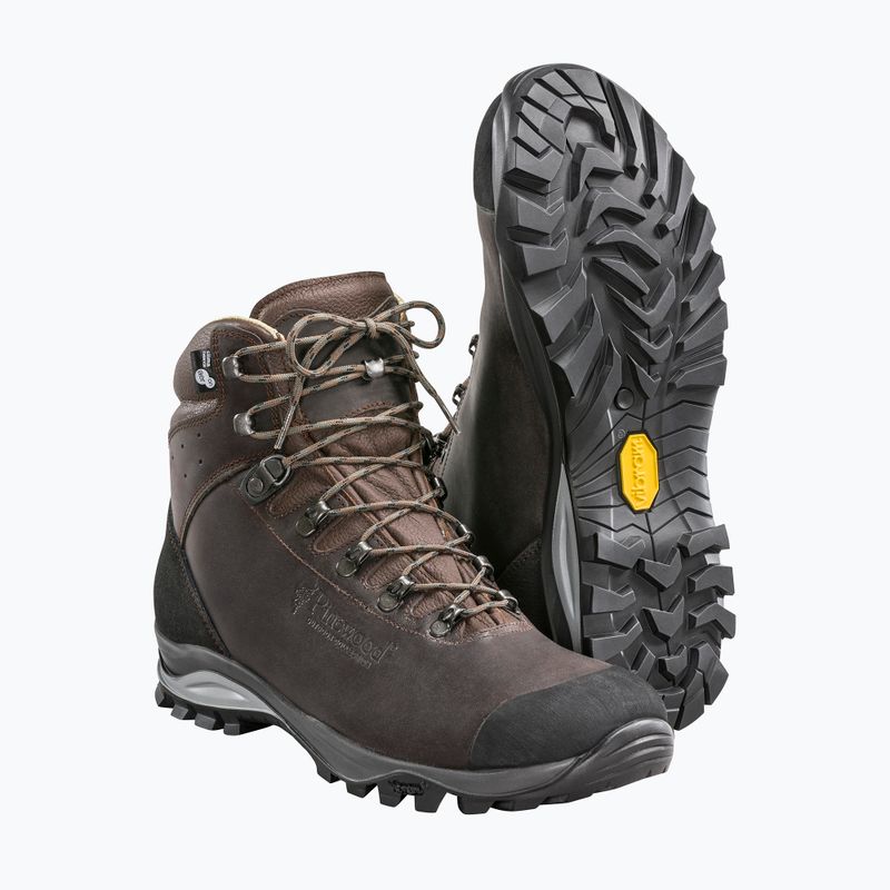 Férfi túracipő Pinewood Mid Hunting & Hiking Boot brown 8