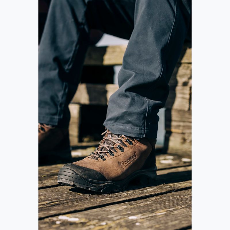 Férfi túracipő Pinewood Mid Hunting & Hiking Boot brown 12