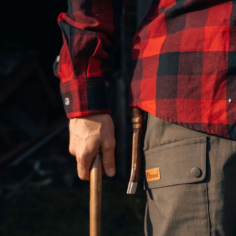 Férfi ing Pinewood Lumbo red/black 4