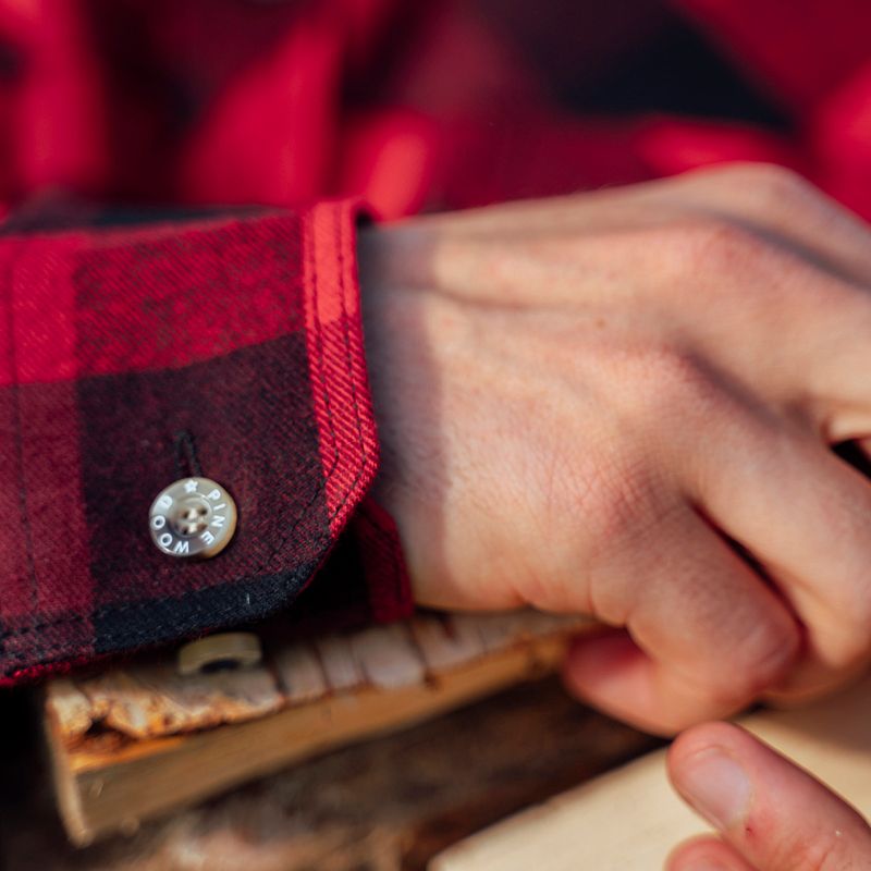 Férfi ing Pinewood Lumbo red/black 8