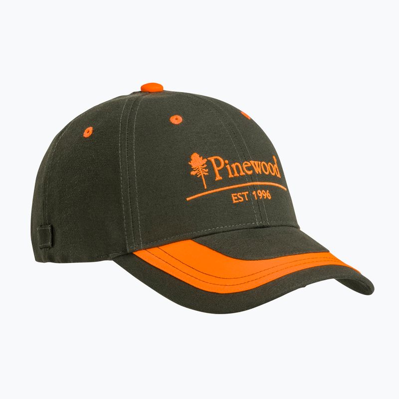Baseballsapka Pinewood 2 -Color Cap mossgreen/orange