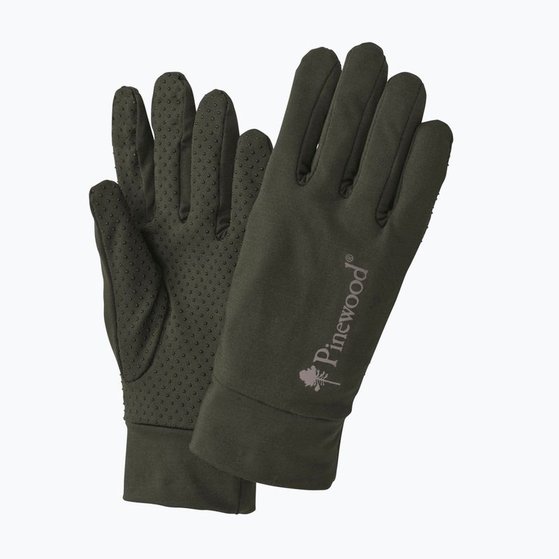 Férfi túrakesztyű Pinewood Thin Liner moss green