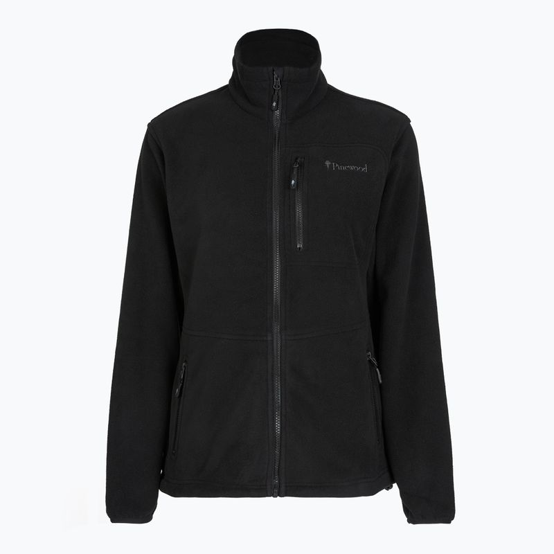 Női trekking pulóver Pinewood Finnveden Fleece black